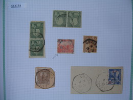 Tunisie Lot De Timbres, Oblitération  choisies De Graiba Dont Oblitération Bleue   Voir Scan - Oblitérés