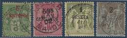 France Colonies Maroc N°2, 6A, 7 & 8 Oblitérés Choisis TTB - Used Stamps