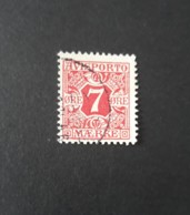 N° 3      7 ö Rose  -  Dentelé 12 1/2  -  Oblitéré - Postage Due