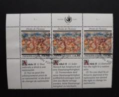 N° 216 à 218        Déclaration Universelle Des Droits De L' Homme  -  Article 15 - Used Stamps