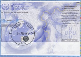 SOUTH AFRICA - 2013 - International Reply Coupon - Covers & Documents