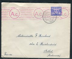 Pays Bas - Enveloppe De Oudenbosch Pour La France En 1943 Avec Contrôle Postal - Prix Fixe - Réf JJ 136 - Lettres & Documents