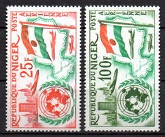 Col15 Niger 1960 Niger ONU PA N° 19 & 20 Neuf X MH Cote : 4,00€ - Niger (1960-...)