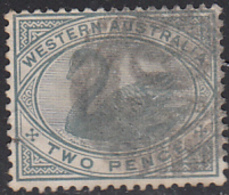 Western Australia 1890-93 Used Sc 63 2p Swan - Oblitérés