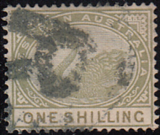 Western Australia 1890-93 Used Sc 68 1sh Swan - Oblitérés