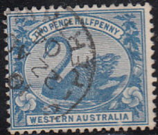 Western Australia 1899-1901 Used Sc 75 2 1/2p Swan - Usados