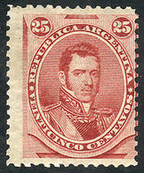 ARGENTINA: GJ.56, 25c. Alvear, VF Quality - Other & Unclassified