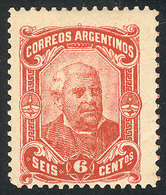 ARGENTINA: GJ.86, 6c. Sarmiento, Jumbo Size, VF Quality - Otros & Sin Clasificación