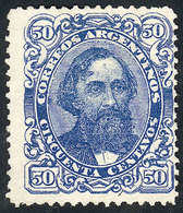 ARGENTINA: GJ.93, 50c. Mitre, Unused, Without Gum, With A Tiny Thin On Back - Andere & Zonder Classificatie