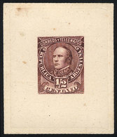 ARGENTINA: GJ.97, ½c. Justo José De Urquiza, DIE Proof Printed On Very Thick Paper, THIRD STAGE (definitive), In Violet- - Other & Unclassified