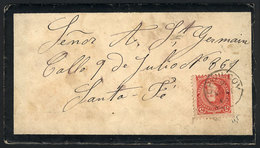 ARGENTINA: GJ.105, 5c. Rivadavia, Type I, On A Cover Sent To Santa Fe In MAR/1890, From CHIVILCOY, With Original Letter  - Other & Unclassified