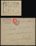 ARGENTINA: GJ.105, 5c. Rivadavia, Type I, On Cover Sent From La Plata To Buenos Aires On 17/JUL/1890, With Blue Cancel " - Otros & Sin Clasificación