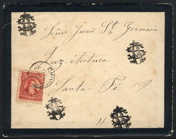 ARGENTINA: GJ.106, 5c. Rivadavia, Type II, On Cover Sent From CHIVILCOY To Santa Fe In DE/1890, With The Original Letter - Autres & Non Classés