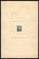 ARGENTINA: GJ.110, 10c. Avellaneda, DIE PROOF, SECOND STAGE (the Rectangular Pearl Frame Is More Defined), Green, On Thi - Otros & Sin Clasificación