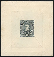 ARGENTINA: 30c. Dorrego  (unissued), DIE ESSAY In Green, Printed On Thin Paper Glued To Card, Crossed Out With Diagonal  - Otros & Sin Clasificación