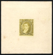 ARGENTINA: GJ.112, 40c. Moreno, DIE PROOF In Apple Green, Very Thick Paper, VF Quality - Autres & Non Classés