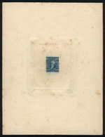 ARGENTINA: GJ.114, 60c. Posadas, DIE PROOF In Blue, Very Thick Paper, With Stain Spots Else VF - Other & Unclassified