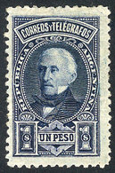 ARGENTINA: GJ.115, 1P. San Martín, With Light Crease, Excellent Appearance - Andere & Zonder Classificatie