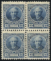 ARGENTINA: GJ.129, 12c. Alberdi, Perf 11½ X 12, Block Of 4, VF Quality - Altri & Non Classificati