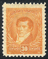 ARGENTINA: GJ.183, 30c. Belgrano, Large Sun Wmk, Perf 11½, VF - Other & Unclassified