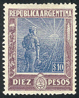 ARGENTINA: GJ.361, 10P. Plowman, Fine Quality - Altri & Non Classificati