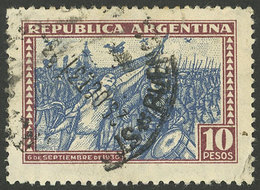 ARGENTINA: GJ.692, 10P. Revolution Of 6 September 1930, Used, With Tiny Corner Crease, VF Appearance - Other & Unclassified