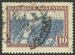 ARGENTINA: GJ.692, 10P. Revolution Of 6 September 1930, Used, With Tiny Corner Crease, VF Appearance - Altri & Non Classificati