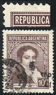 ARGENTINA: GJ.747, 10c. Rivadavia, With Variety: "E" And "P" Of REPUBLICA Joined, Used, VF Quality" - Other & Unclassified