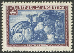 ARGENTINA: GJ.792, 2P. Fruit, Straight Rays Wmk, VF Quality - Autres & Non Classés