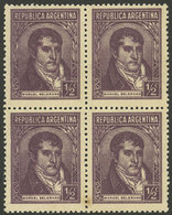 ARGENTINA: GJ.802, ½c. Belgrano, Without Watermark, Printed On Thick Paper, With Double Impression (overlapping), Rare V - Autres & Non Classés