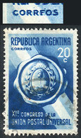 ARGENTINA: GJ.825b, 20c. UPU Congress, With "CORRFOS" Variety, Used, VF Quality" - Autres & Non Classés