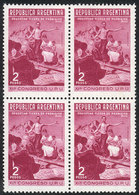 ARGENTINA: GJ.829, 2P. UPU Congress, Block Of 4, VF Quality, Low Start! - Autres & Non Classés