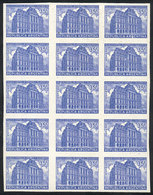 ARGENTINA: GJ.885, 35c. Palacio Central De Correos Y Telégrafos, Proof In Ultramarine (issued) On Chalky Paper, Unwaterm - Autres & Non Classés