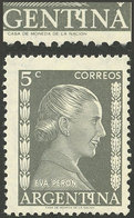 ARGENTINA: GJ.1004b, 5c. Eva Perón, With "ARGENTYNA" Variety, VF" - Autres & Non Classés