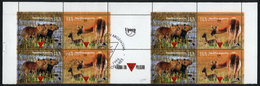 ARGENTINA: GJ.2776/2777, Endangered Species, 4 Sets With 2 Gutters And First Day Postmarks, VF Quality - Altri & Non Classificati