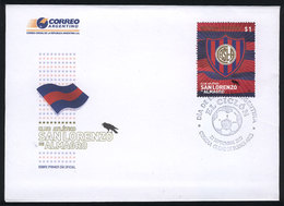 ARGENTINA: GJ.3631, San Lorenzo Football Club, Used On A FDC Cover, VF Quality - Other & Unclassified