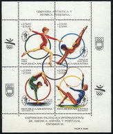 ARGENTINA: GJ.HB 98, ESPAMER '91 - Artistic Gymnastics, VF Quality - Hojas Bloque