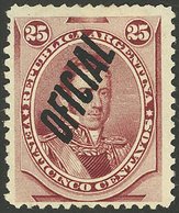 ARGENTINA: GJ.26, 25c. Alvear, VF Quality - Oficiales