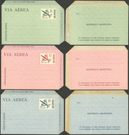 ARGENTINA: GJ.AER- 1/3, Cmpl. Set Of 3 Aerograms, Unused, VF Quality - Interi Postali