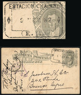 ARGENTINA: 4c. Postal Card Sent To Buenos Aires On 9/NO/1882, With Rectangular Datestamp Of ESTACIÓN CHAJARI (Entre Rios - Covers & Documents