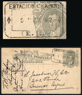 ARGENTINA: 4c. Postal Card Sent To Buenos Aires On 9/NO/1882, With Rectangular Datestamp Of ESTACIÓN CHAJARI (Entre Rios - Cartas & Documentos