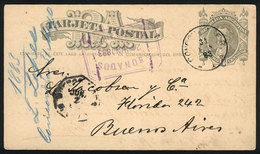 ARGENTINA: 4c. Postal Card Sent To Buenos Aires On 31/MAY/1883, With Datestamp Of CONCORDIA (Entre Rios) And Arrival Mar - Cartas & Documentos