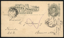 ARGENTINA: 4c. Postal Card Sent To Buenos Aires On 27/FE/1884, With Datestamps Of PARANÁ And Arrival Marks, VF Quality - Cartas & Documentos