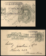 ARGENTINA: 4c. Postal Card Sent To Buenos Aires On 20/MAY/1886, With Rectangular Datestamp Of BAHÍA BLANCA (Buenos Aires - Cartas & Documentos