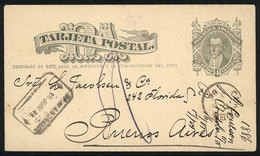 ARGENTINA: 4c. Postal Card Sent To Buenos Aires On 15/JUN/1886, With Datestamp Of CÓRDOBA And Arrival Marks, VF Quality - Cartas & Documentos