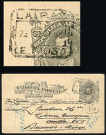 ARGENTINA: 4c. Postal Card Sent To Buenos Aires On 22/SE/1888, With Small Rectangular Datestamp Of LA PAZ (Entre Ríos) A - Lettres & Documents