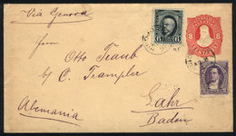 ARGENTINA: 8c. Stationery Envelope (VK.2) Uprated With Derqui (GJ.102) And 6c. Sarmiento (GJ.108), Total Postage16c., Se - Cartas & Documentos