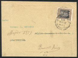 ARGENTINA: Cover Front Sent To Buenos Aires On 24/MAY/1911, Franked With 5c. Centenary Of Sarmiento (GJ.316), VF - Cartas & Documentos