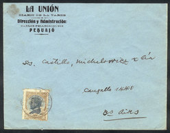 ARGENTINA: Cover With Advertising Corner Card Of News Paper "La Unión", Sent From Pehuajó To Buenos Aires In JUN/1918, F - Lettres & Documents