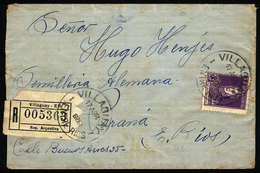 ARGENTINA: Cover Mailed To Paraná On 17/AP/1929 With Postmark Of "VILLAGUAY" (Entre Rios), VF Quality" - Lettres & Documents